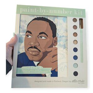 Elle Cree Martin Luther King Jr. Paint-by-Number Kit NIB